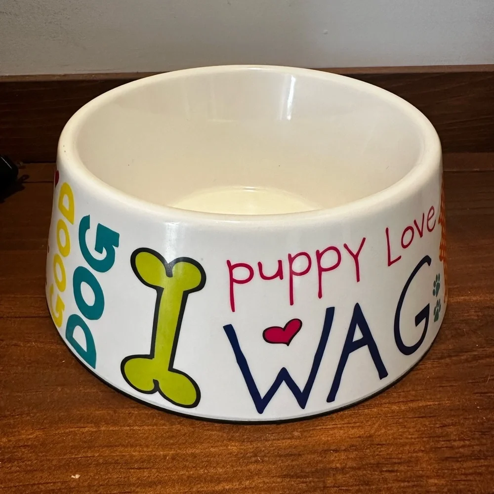 Dog Pet Animal Water Food Bowl Woof Puppy